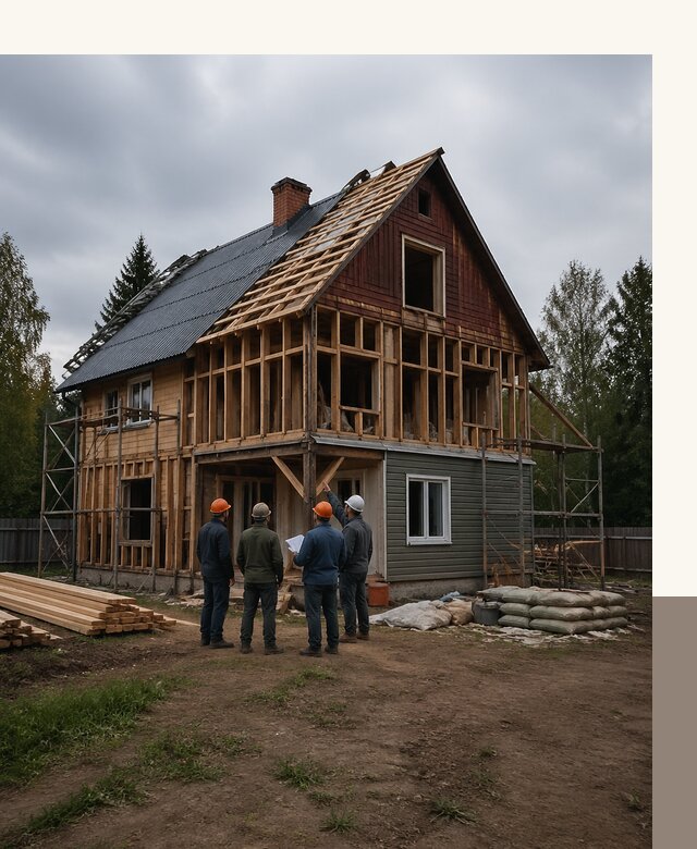 Реконструкция дачного дома в Биробиджане под ключ с проектом