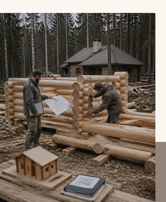 Проектирование и строительство домов из бревна в Биробиджане